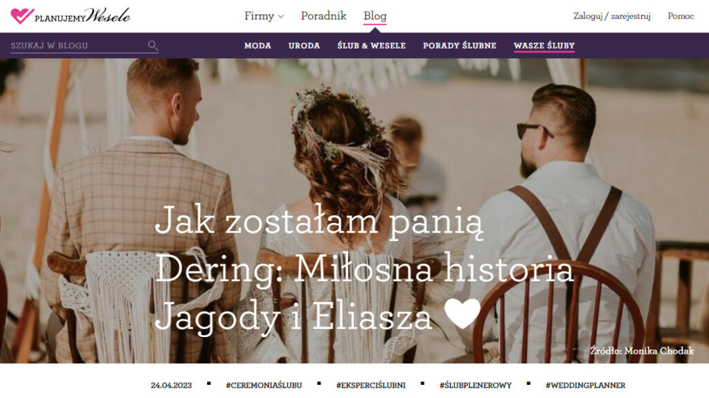 Jak zostałam panią Dering: Miłosna historia Jagody i Eliasza
