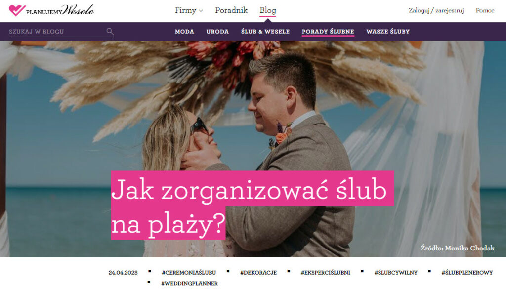 Jak zorganizować ślub na plaży?